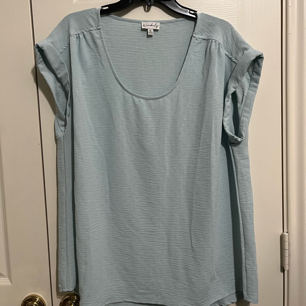 Light blue xl blouse